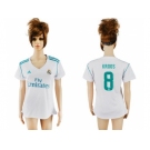 Women's Real Madrid #8 Kroos Home Soccer Club Jersey1