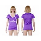 Women's Real Madrid Blank Away Soccer Club Jersey2