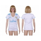 Women's Real Madrid Blank Home Soccer Club Jersey1