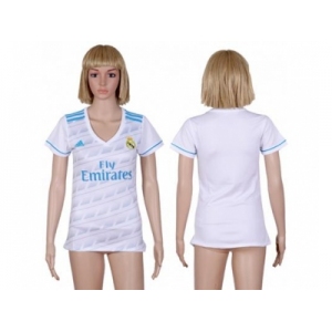 Women's Real Madrid Blank Home Soccer Club Jersey1