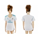 Women's Real Madrid Blank Home Soccer Club Jersey2