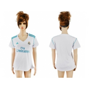 Women's Real Madrid Blank Home Soccer Club Jersey2