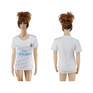 Women's Real Madrid Blank Home Soccer Club Jersey3