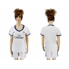 Women's Real Madrid Blank Home Soccer Club Jersey4
