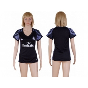 Women's Real Madrid Blank Sec Away Soccer Club Jersey