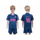 Atletico Madrid #10 Carrasco Sec Away Kid Soccer Club Jersey