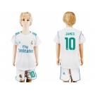 Real Madrid #10 James White Home Kid Soccer Club Jersey