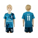 Real Madrid #11 Bale Sec Away Kid Soccer Club Jersey