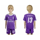 Real Madrid #13 K.Casilla Away Kid Soccer Club Jersey1