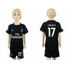 Real Madrid #17 Lucas V. Away Kid Soccer Club Jersey1