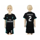 Real Madrid #2 Carvajal Away Kid Soccer Club Jersey1