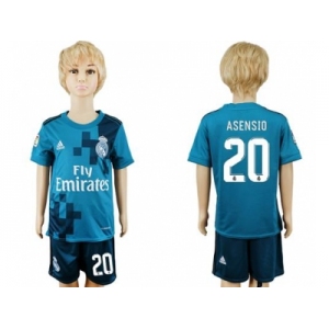 Real Madrid #20 Asensio Sec Away Kid Soccer Club Jersey