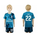 Real Madrid #22 Isco Sec Away Kid Soccer Club Jerse