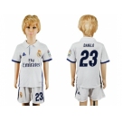 Real Madrid #23 Danilo White Home Kid Soccer Club Jersey1