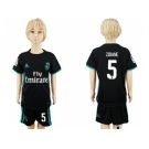 Real Madrid #5 Zidane Away Kid Soccer Club Jersey1