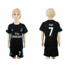 Real Madrid #7 Raul Away Kid Soccer Club Jersey