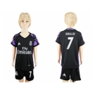 Real Madrid #7 Ronaldo Away Kid Soccer Club Jersey2