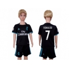 Real Madrid #7 Ronaldo Away Kid Soccer Club Jersey