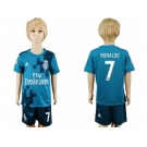 Real Madrid #7 Ronaldo Sec Away Kid Soccer Club Jersey