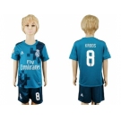 Real Madrid #8 Kroos Sec Away Kid Soccer Club Jersey