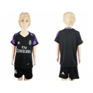 Real Madrid Blank Black Kid Soccer Club Jersey