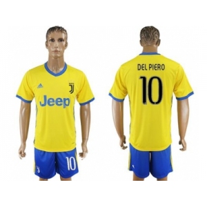 Juventus #10 Del Piero Away Soccer Club Jersey