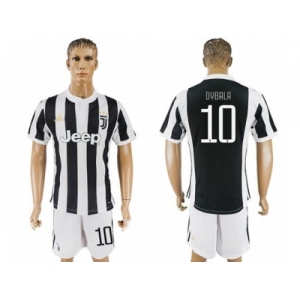 Juventus #10 Dybala Home Soccer Club Jersey