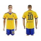 Juventus #10 Dybala Yellow Soccer Club Jersey