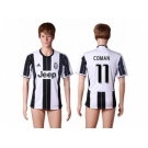 Juventus #11 Coman Home Soccer Club Jersey 4