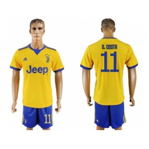 Juventus #11 D.Costa Away Soccer Club Jersey