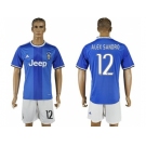 Juventus #12 Alex Sandro Away Soccer Club Jersey 3