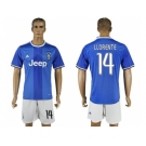 Juventus #14 Llorente Away Soccer Club Jersey 1