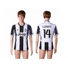 Juventus #14 Llorente Home Soccer Club Jersey 3