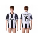 Juventus #15 Barzagli Home Soccer Club Jersey 3