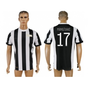 Juventus #17 Mandzukic 120th Anniversary Soccer Club Jersey