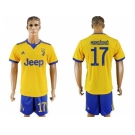 Juventus #17 Mandzukic Away Soccer Club Jersey