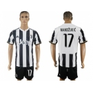 Juventus #17 Mandzukic Home Soccer Club Jersey 2