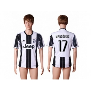 Juventus #17 Mandzukic Home Soccer Club Jersey 5