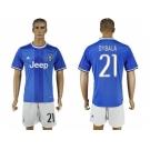 Juventus #21 Dybala Away Soccer Club Jersey 3