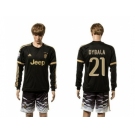 Juventus #21 Dybala SEC Away Long Sleeves Soccer Club Jersey