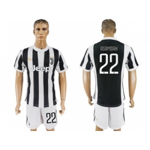 Juventus #22 Asamoah Home Soccer Club Jersey