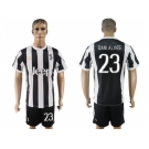 Juventus #23 Dani Alves Home Soccer Club Jersey 1