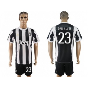 Juventus #23 Dani Alves Home Soccer Club Jersey 1