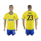 Juventus #23 Vidal Away Soccer Club Jersey