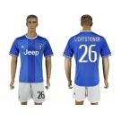 Juventus #26 Lichtsteiner Away Soccer Club Jersey 1