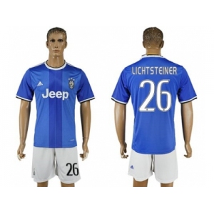 Juventus #26 Lichtsteiner Away Soccer Club Jersey 1