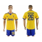 Juventus #26 Lichtsteiner Away Soccer Club Jersey