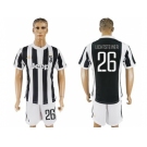 Juventus #26 Lichtsteiner Home Soccer Club Jersey