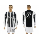 Juventus #27 Sturaro Home Long Sleeves Soccer Club Jersey