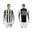 Juventus #28 Rincon Home Long Sleeves Soccer Club Jersey